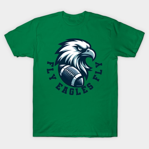 Philly Eagles Fly T-Shirt by DrextorArtist